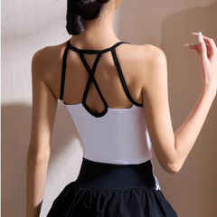 Yoga Pilates Cut Out Sports Bra