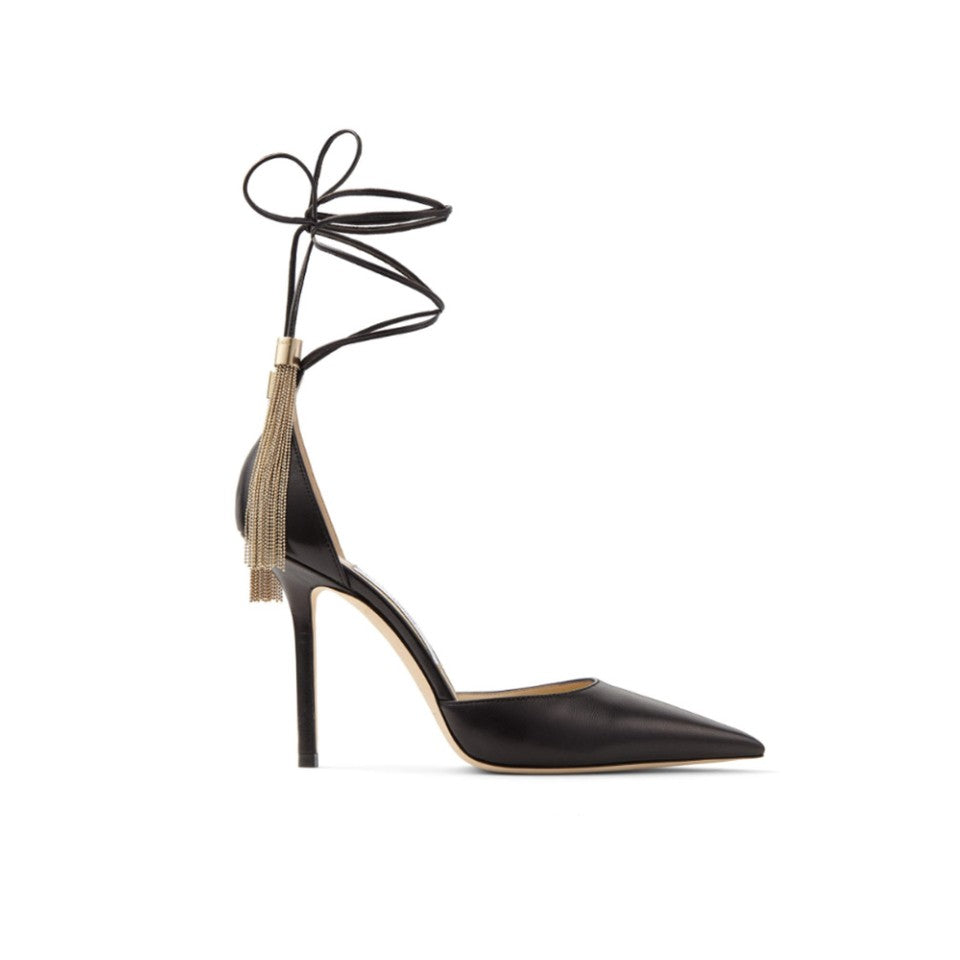 Tassels Lace Up High Heel Sandals