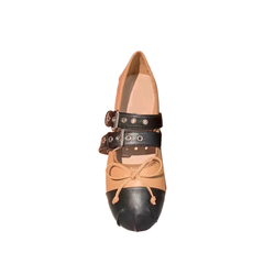 Bow And Buckled Ballet Shoes