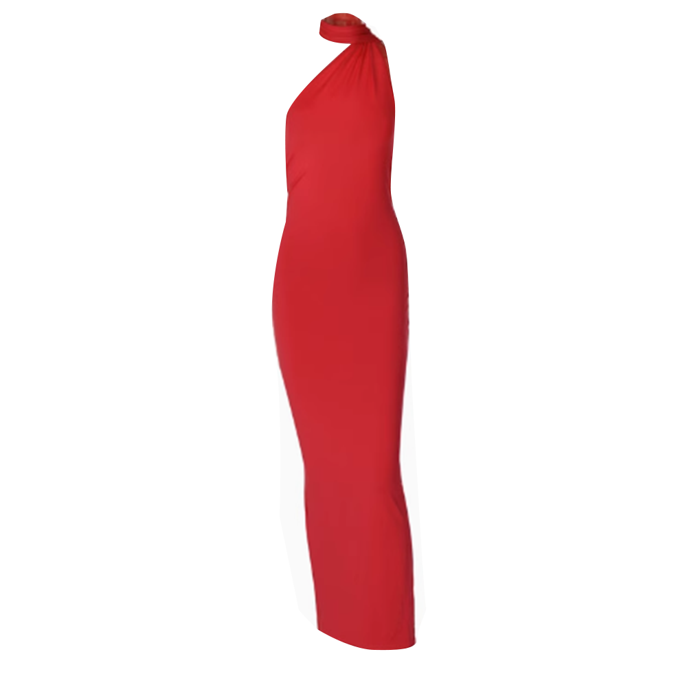 One Shoulder Maxi Dress