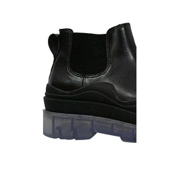 Bi-Color Leather Ankle Boots
