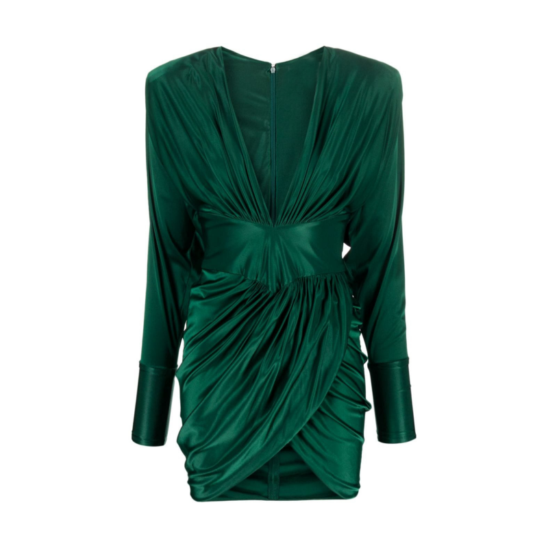Deep V Evening Dress Gown