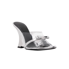 Wedged Heel Mules Sandals