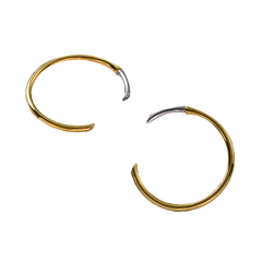 Bi-Color Earrings - Pair