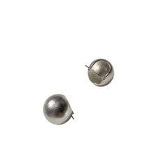 Metal Ball Ear Studs Earrings - Pair