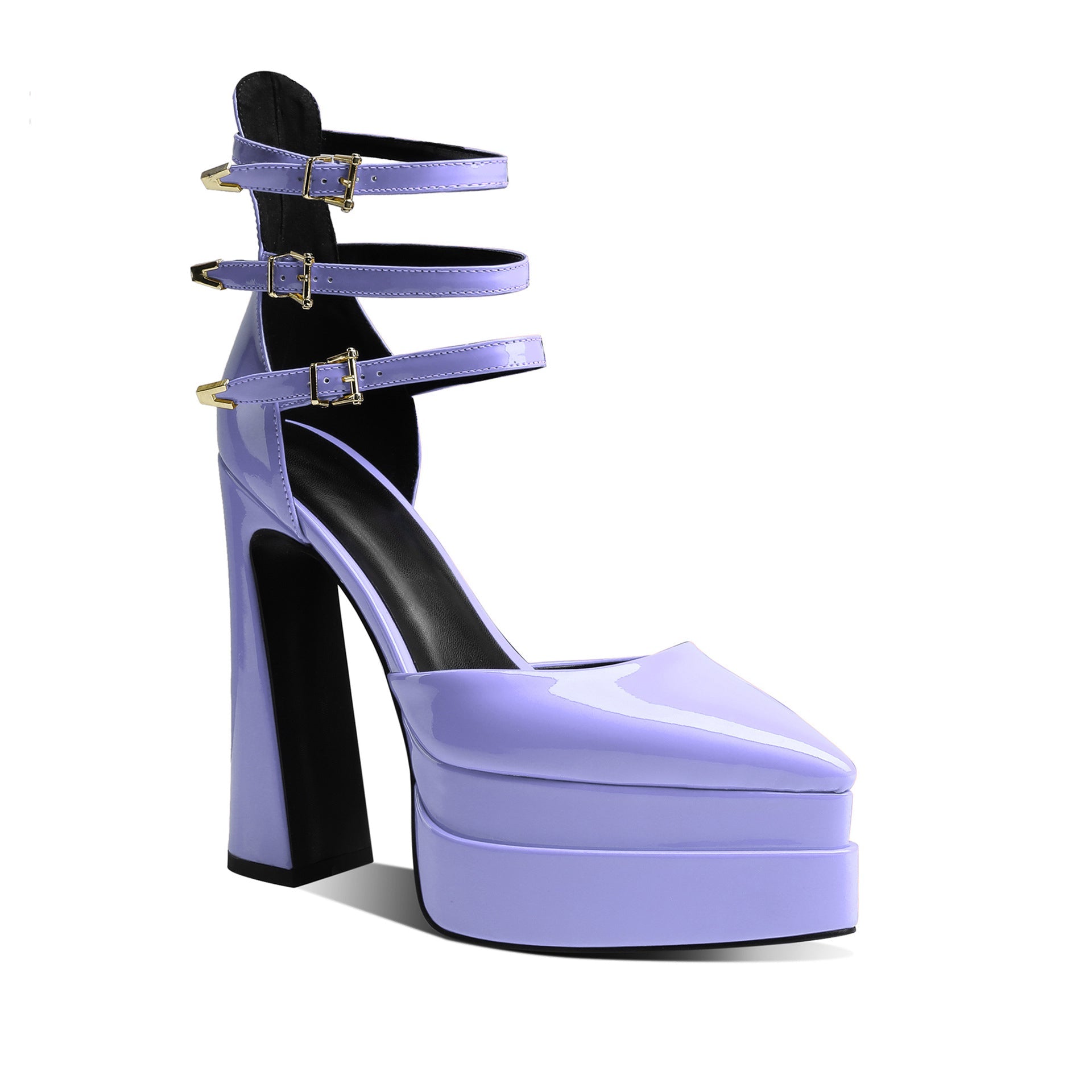 Block Heel Platform Sandals