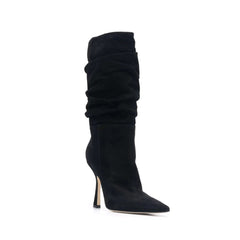 Stiletto Heel Suede Slouchy Ankle Boots