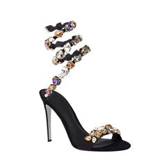 Diamante Wrap High Heel Sandals - 10cm