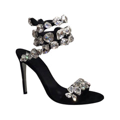 Diamante Wrap High Heel Sandals - 10cm