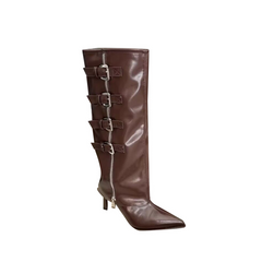 Buckled Knee High Boots