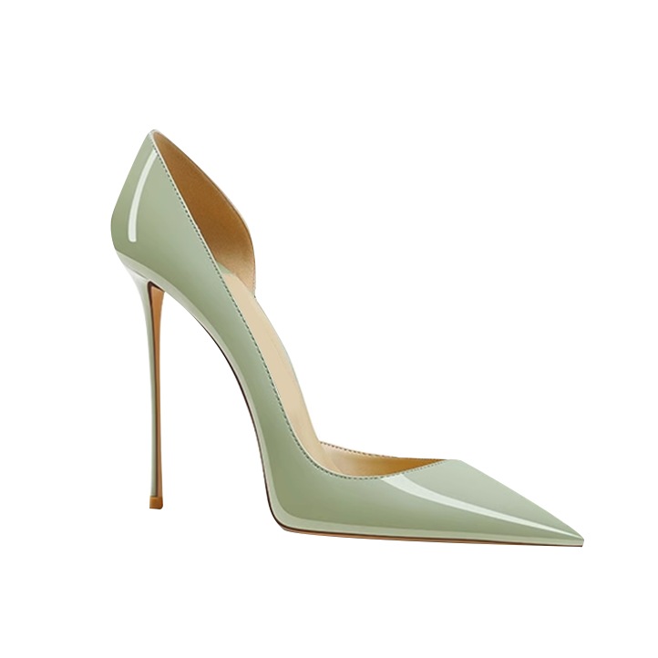 Patent Leather High Heel Pumps - 10cm