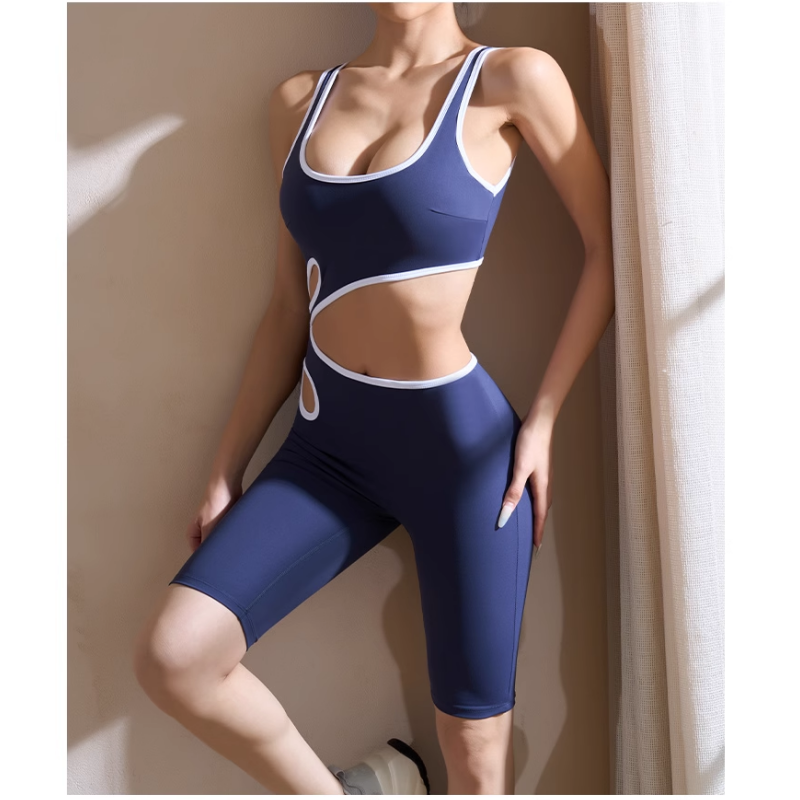 Yoga Pilates Cut Out Fitted Bodysuit Activewear