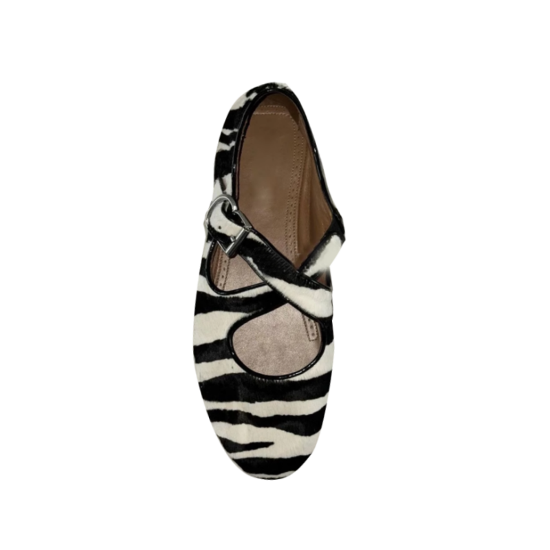 Cross Strap Ballet Shoes