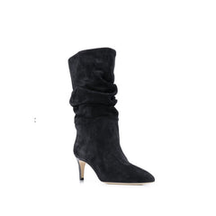 Suede Mid Heel Ankle Boots