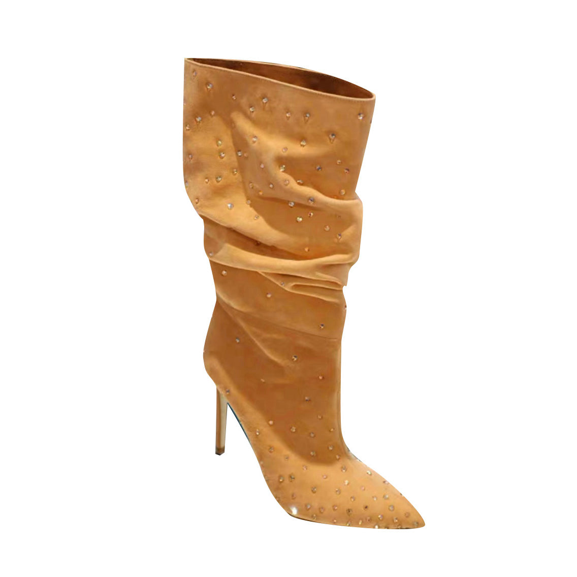 Diamante High Heel Ankle Boots
