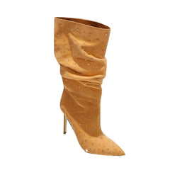 Diamante High Heel Ankle Boots