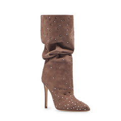 Diamante High Heel Ankle Boots