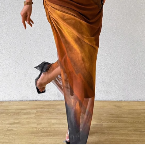 Tie-Dye Slip Dress