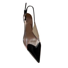 PVC Mid Heel Sandals