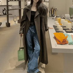 Leather Trench Coat