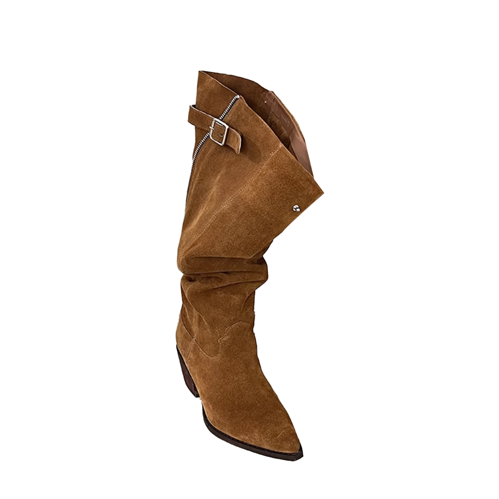 Buckled Slouch Boots