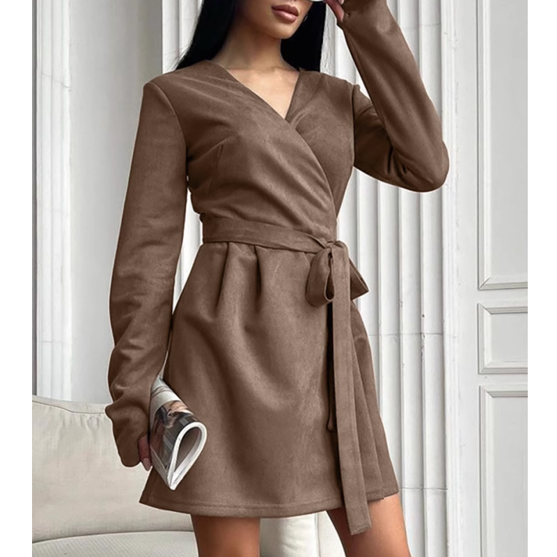 Lace Up Mini Dress