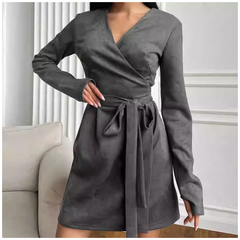 Lace Up Mini Dress