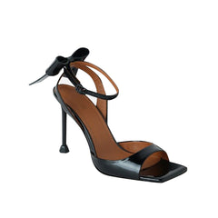 Bow Embellished High Heel Sandals