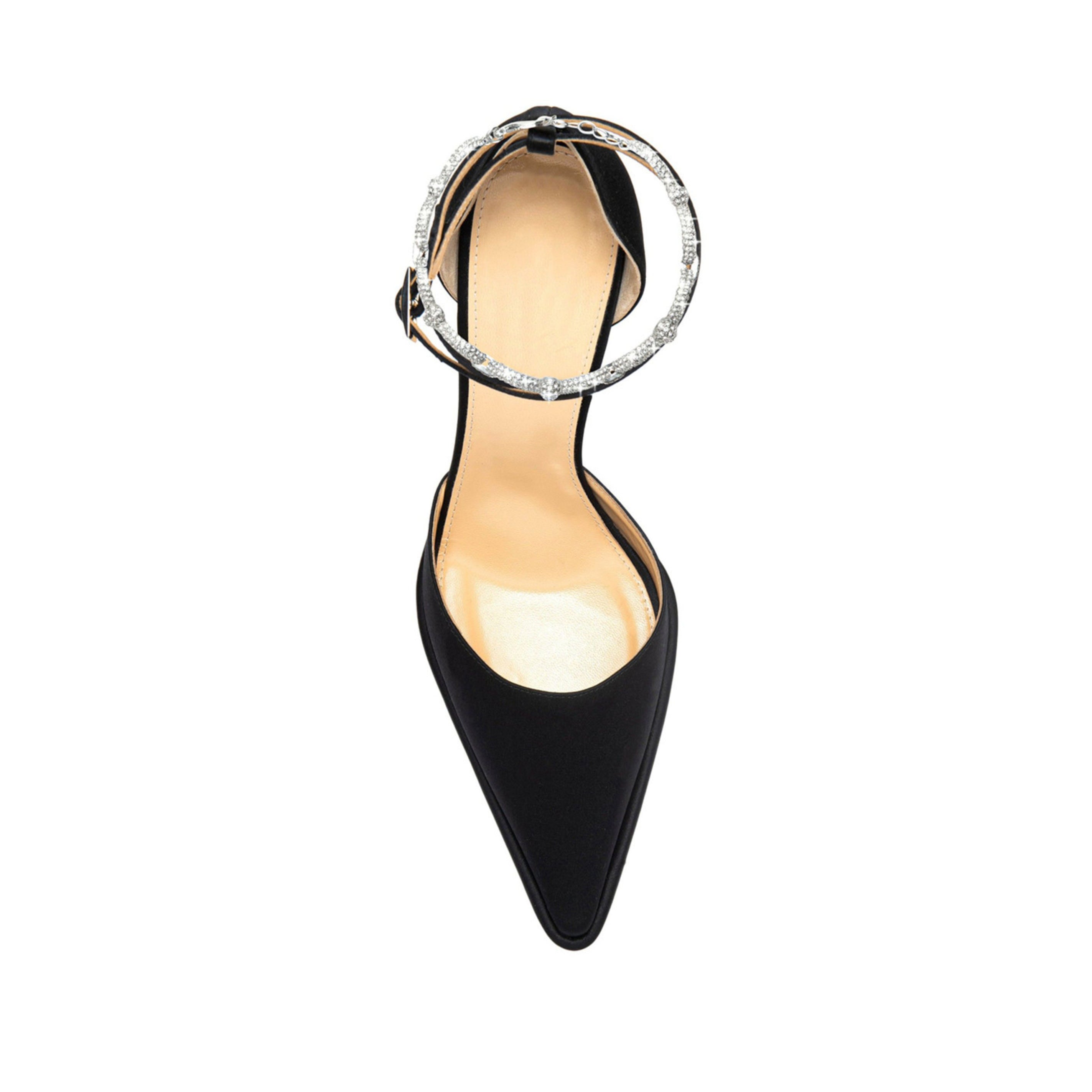 Diamante Ankle Strap High Heel Platform Sandals