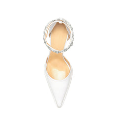 Diamante Ankle Strap High Heel Platform Sandals