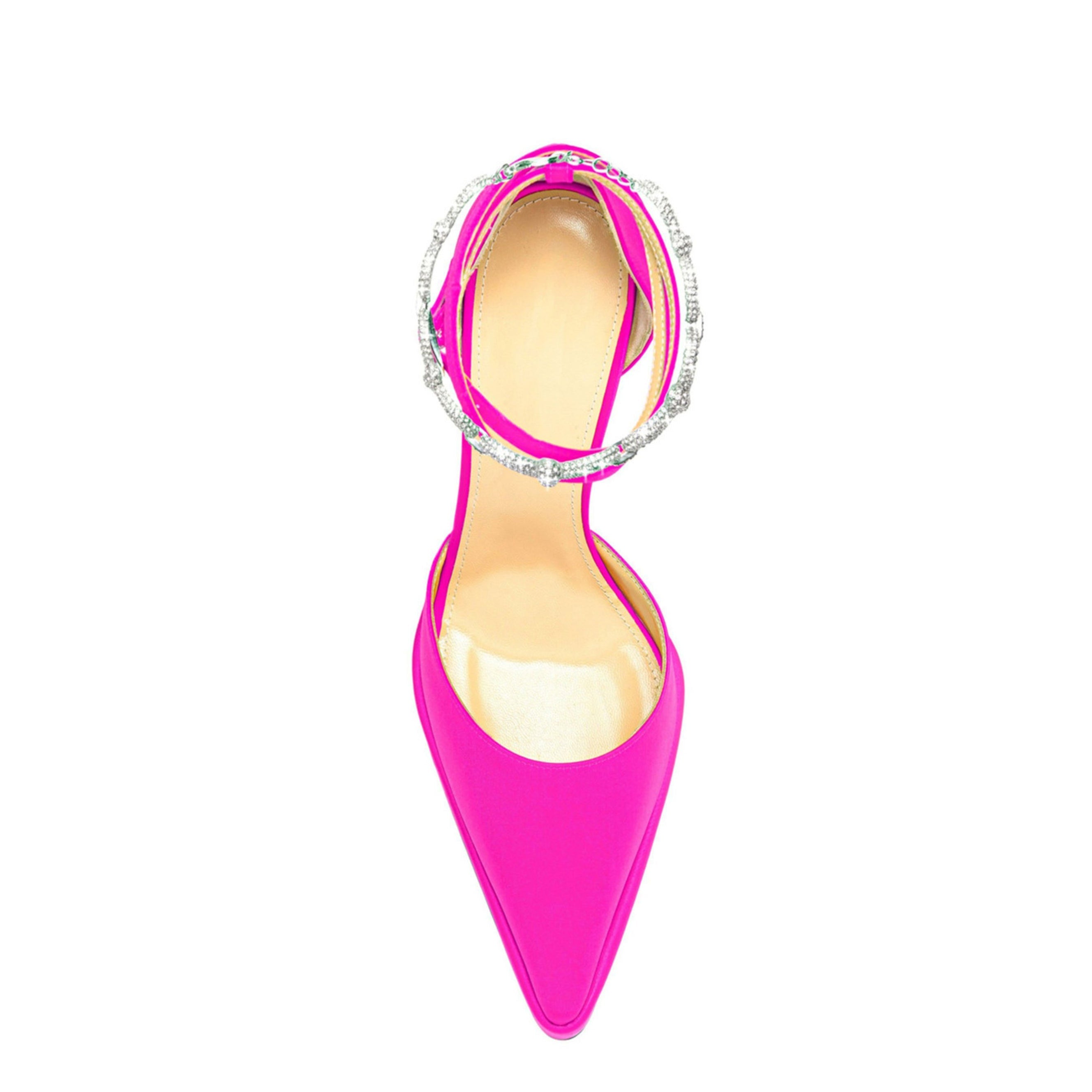 Diamante Ankle Strap High Heel Platform Sandals