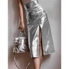 Leather Slip Skirt