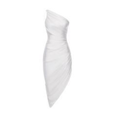 Asymmetric Hem Evening Dress Gown
