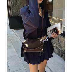 Metal-Plated Cross Body Bag