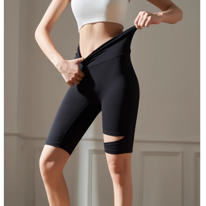 Yoga Pilates Cut Out Fitness Shorts