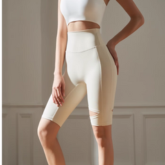 Yoga Pilates Cut Out Fitness Shorts