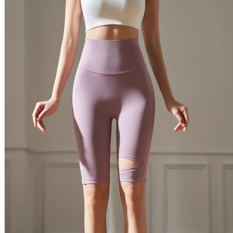 Yoga Pilates Cut Out Fitness Shorts