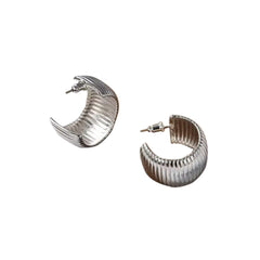 C Shaped Earrings - Pair