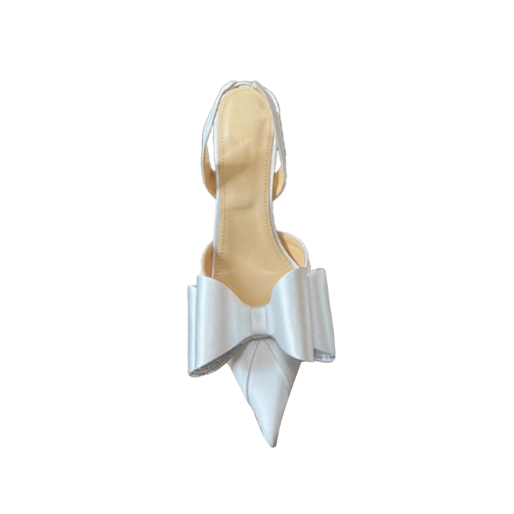 Bow Mid Heel Sandals - 8cm