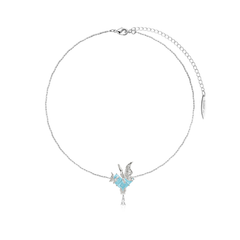 Diamante Butterfly Necklace
