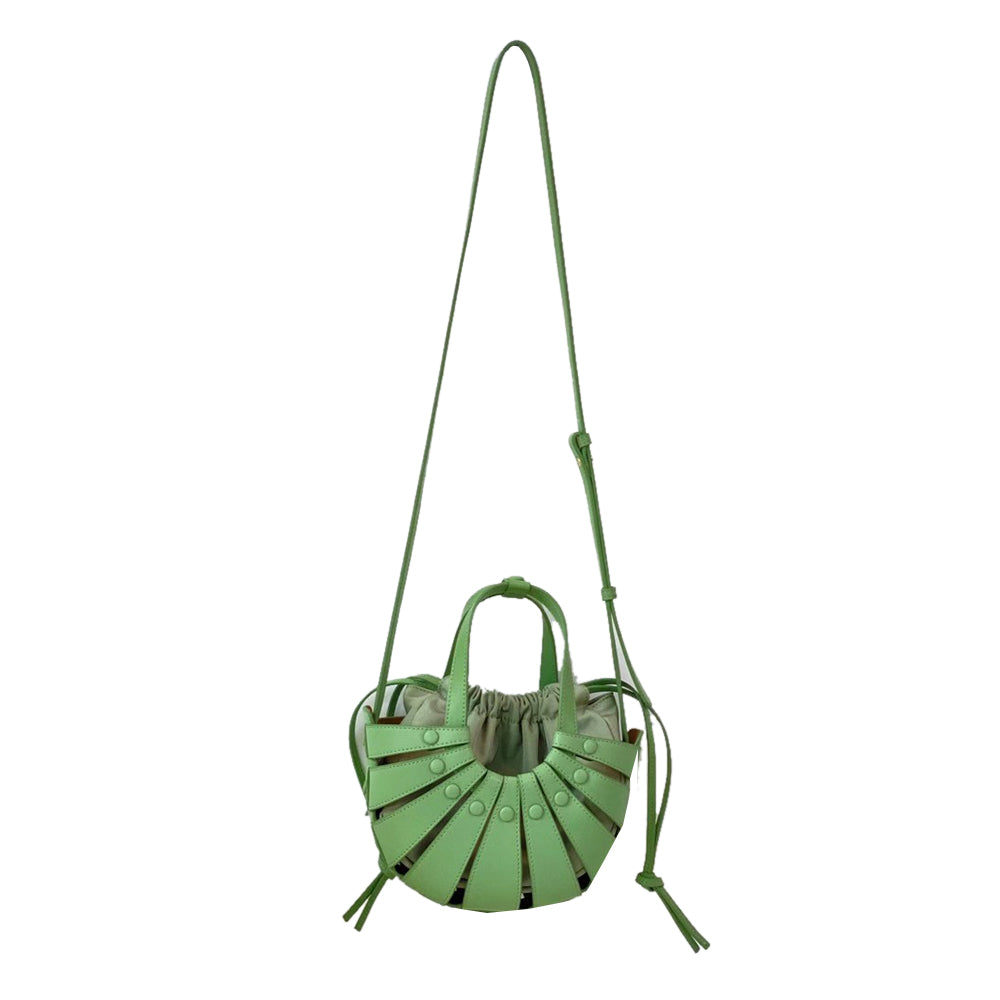 Cut Out Leather Tote Bag