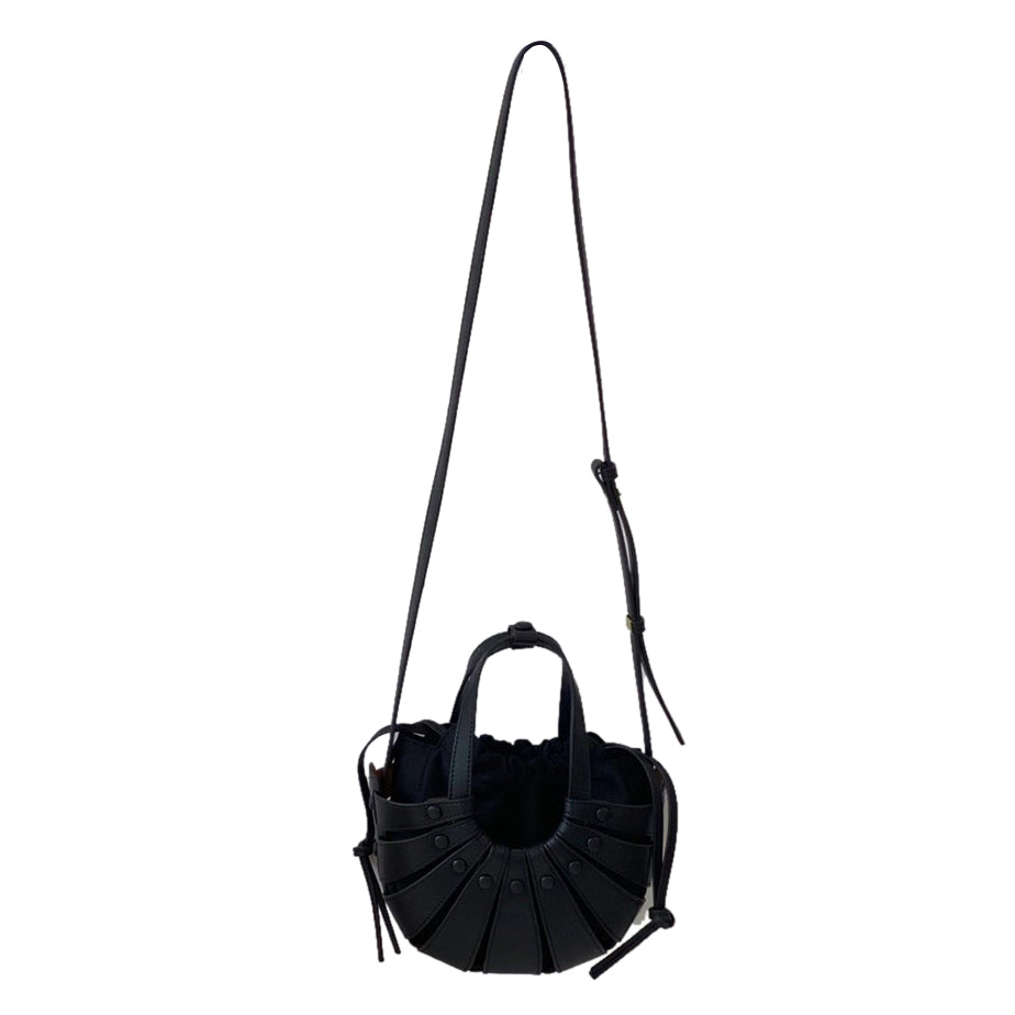 Cut Out Leather Tote Bag