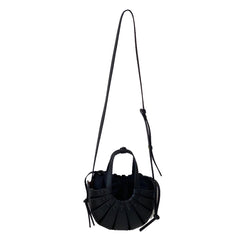Cut Out Leather Tote Bag
