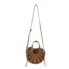 Cut Out Leather Tote Bag