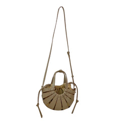Cut Out Leather Tote Bag