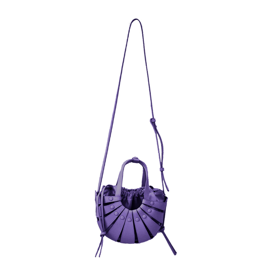 Cut Out Leather Tote Bag