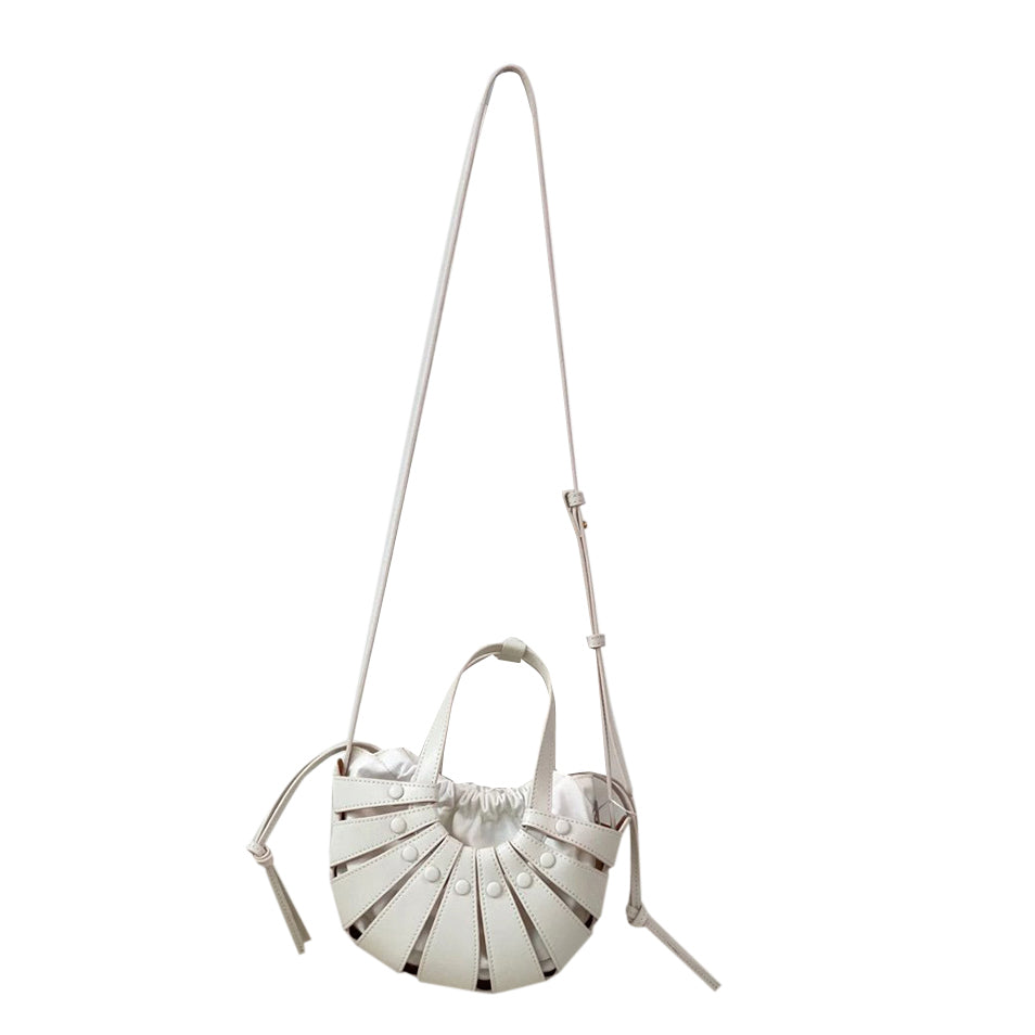 Cut Out Leather Tote Bag
