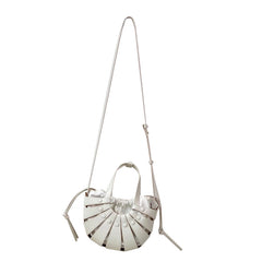 Cut Out Leather Tote Bag