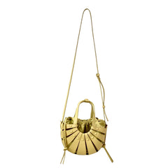 Cut Out Leather Tote Bag