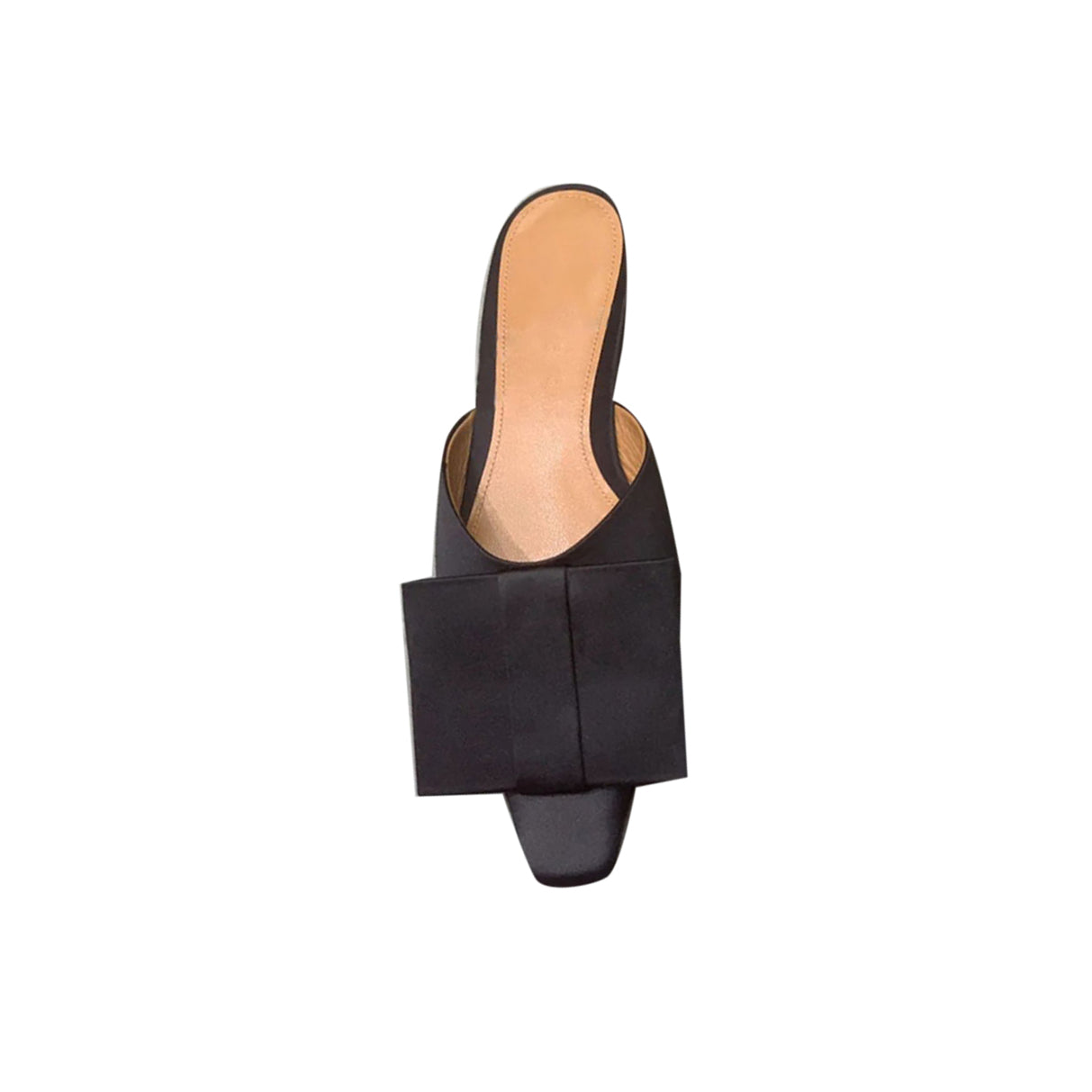 Bow Satin Slippers Slides